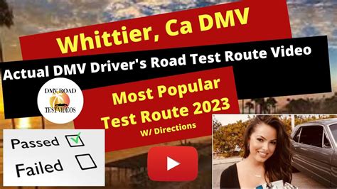 is whittier dmv driving test hard|california behind the wheel driving test.